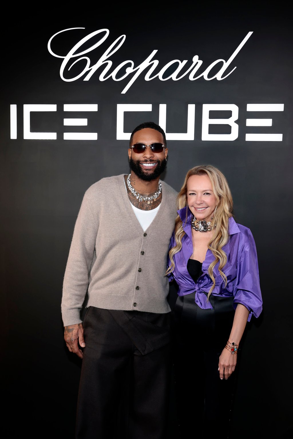 Odell Beckham Jr and Caroline Scheufele. Photo: Getty Images