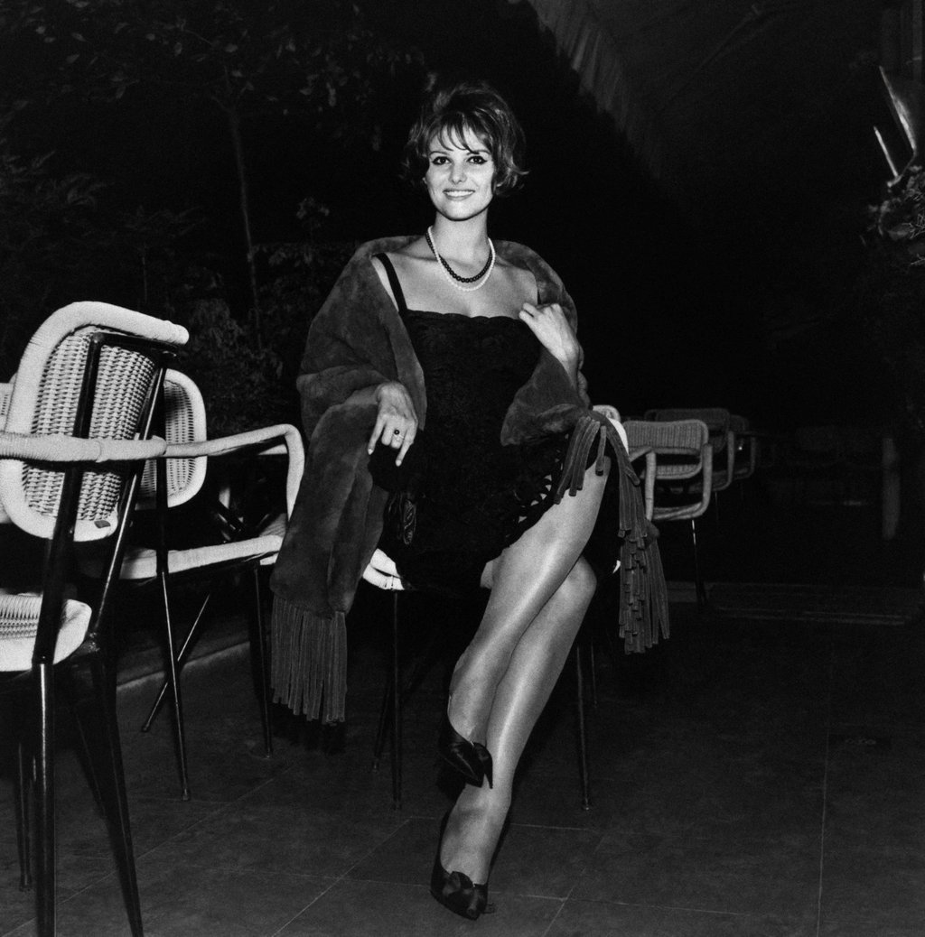 Italian actress Claudia Cardinale is seen in an image from October 1961. Photo: AFP