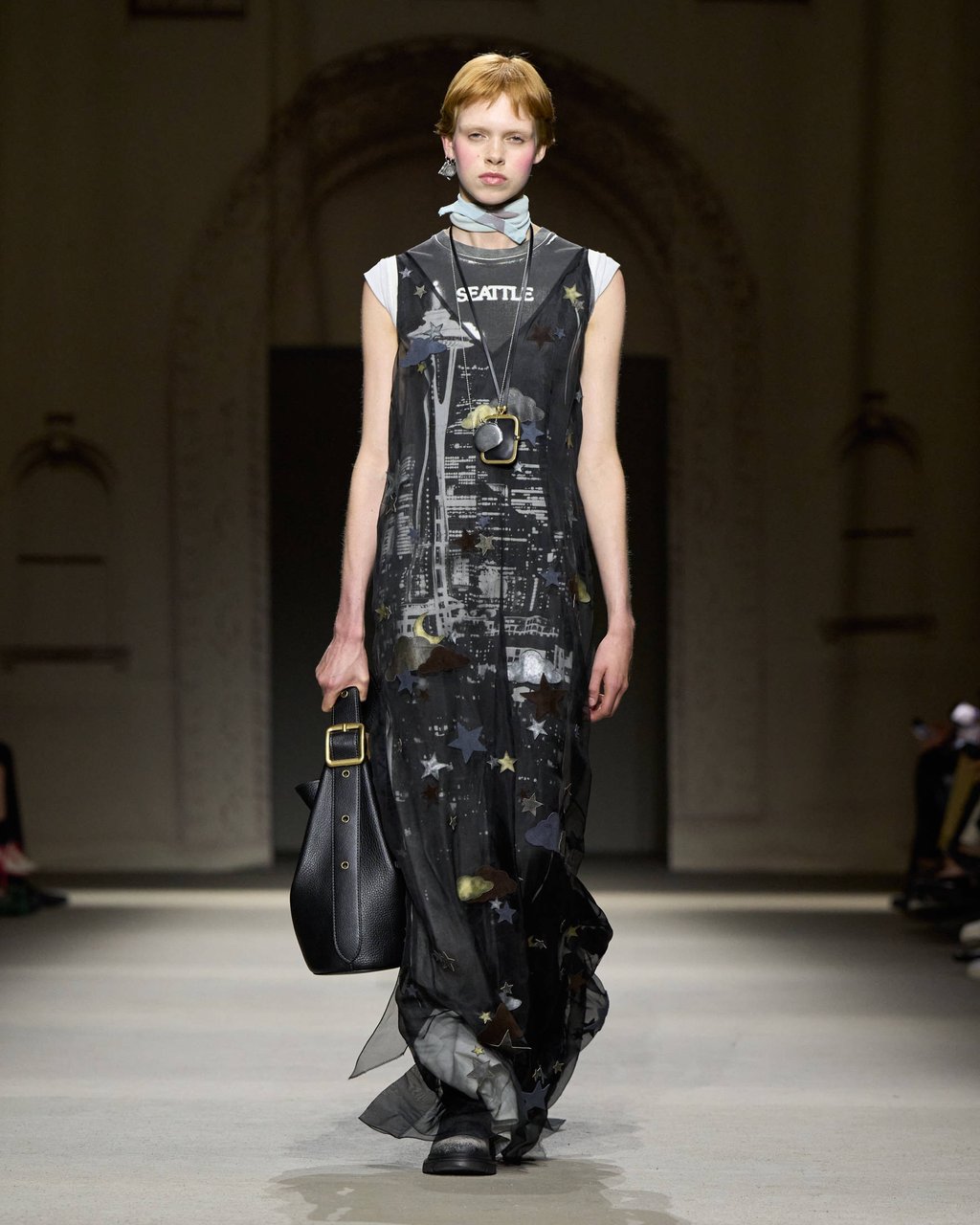 Graphic souvenir T-shirts are a theme of the Coach spring 2026 collection. Photo: Handout Graphic souvenir T-shirts are a theme of the Coach spring 2026 collection. Photo: Handout