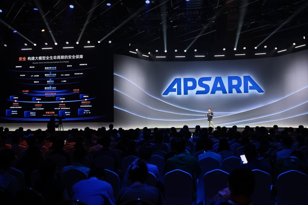 Présentation à la conférence Apsara à Hangzhou l'année dernière. Photo: Xinhua
