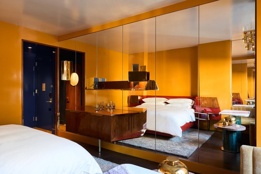 Deep colours dominate the design of the rooms. Photo: Handout