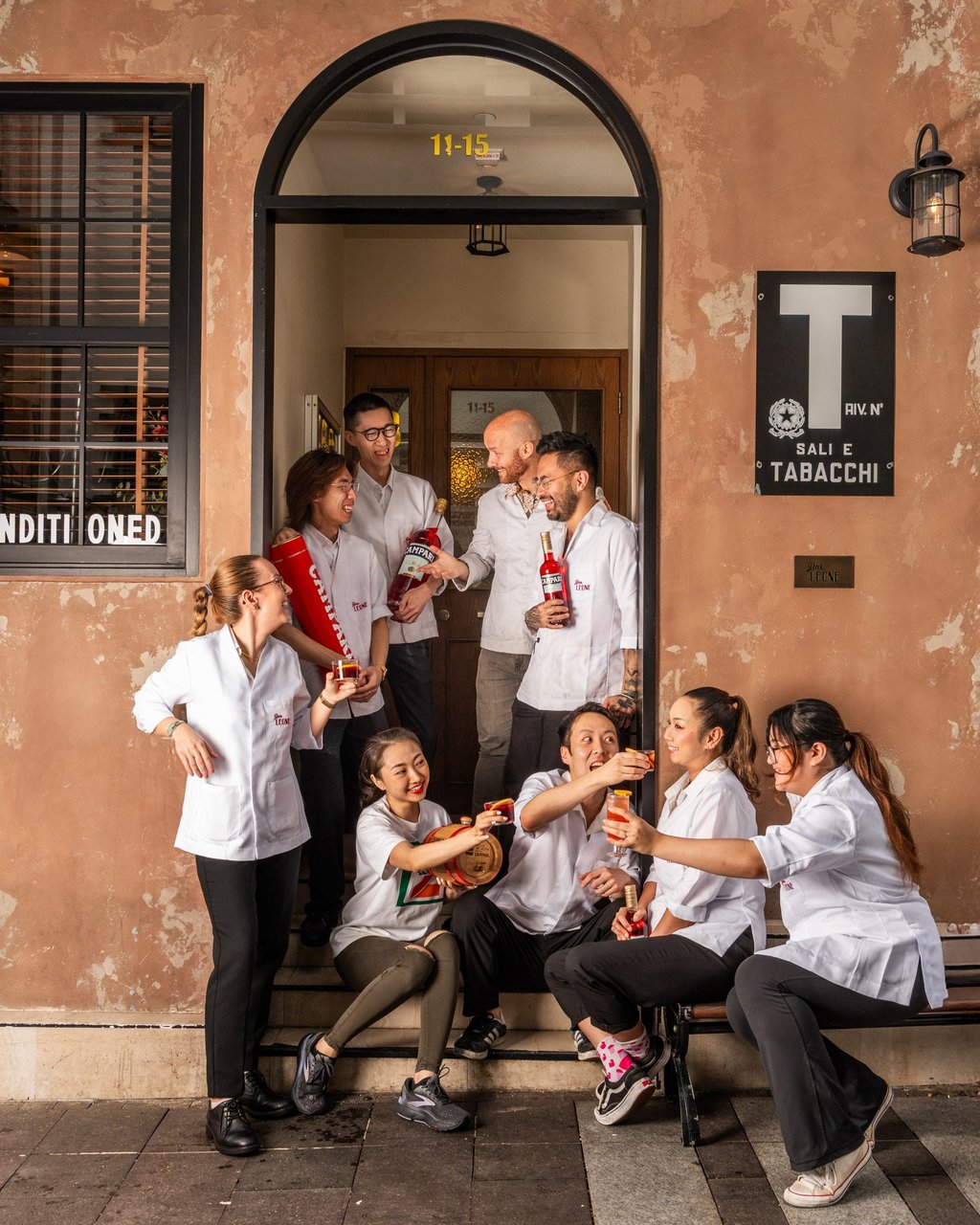 The team at Bar Leone celebrating Negroni Week in Hong Kong. Photo: Handout