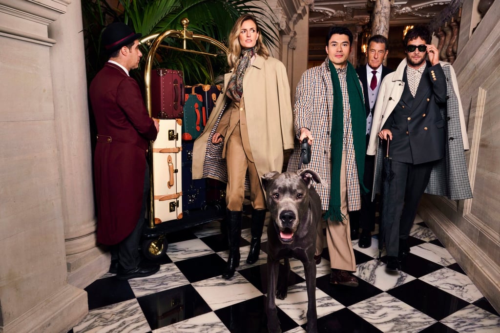 Raffles London’s chapter of The Butler Did It campaign stars Crazy Rich Asians’ Henry Golding (centre) and Tim Easton (second from right) as the butler. Photo: Handout
