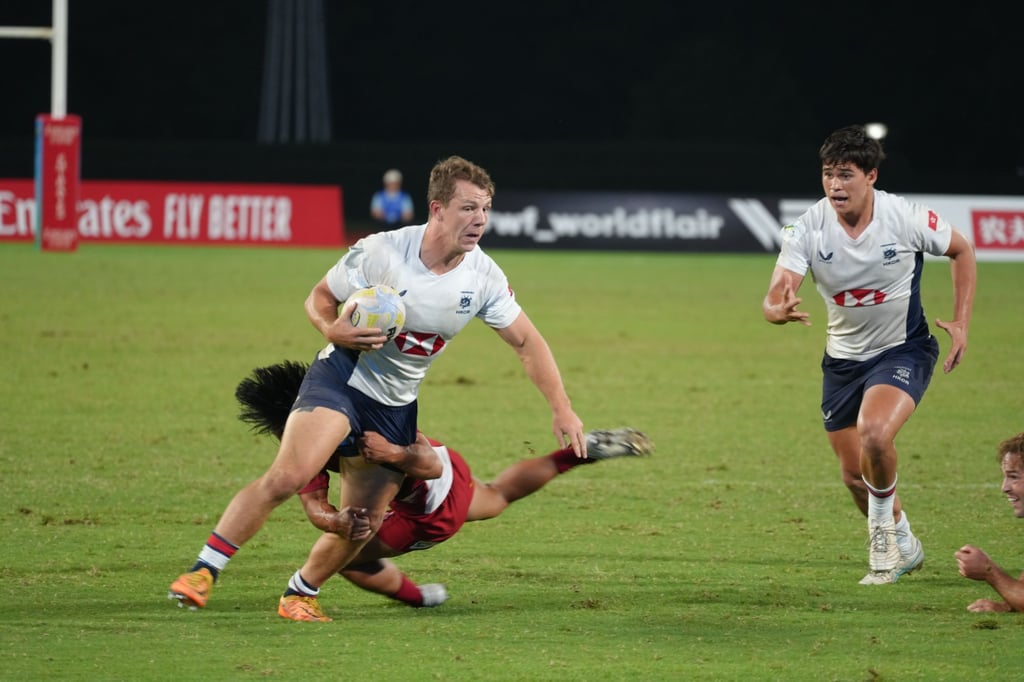 Co-captain Seb Brien goes on the charge in Hangzhou. Photo: HKCR Co-captain Seb Brien goes on the charge in Hangzhou. Photo: HKCR