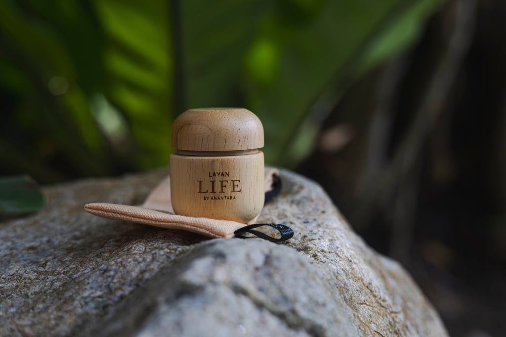 The bespoke herbal inhaler created by Layan Life by Anantara. Photo: Handout
