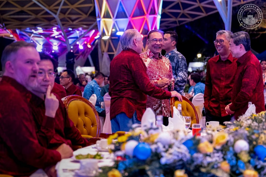 Malaysian Prime Minister Anwar Ibrahim attends the 57th Asean Economic Ministers’ Meeting gala dinner in Kuala Lumpur on Wednesday. Photo: Facebook/anwaribrahimofficial