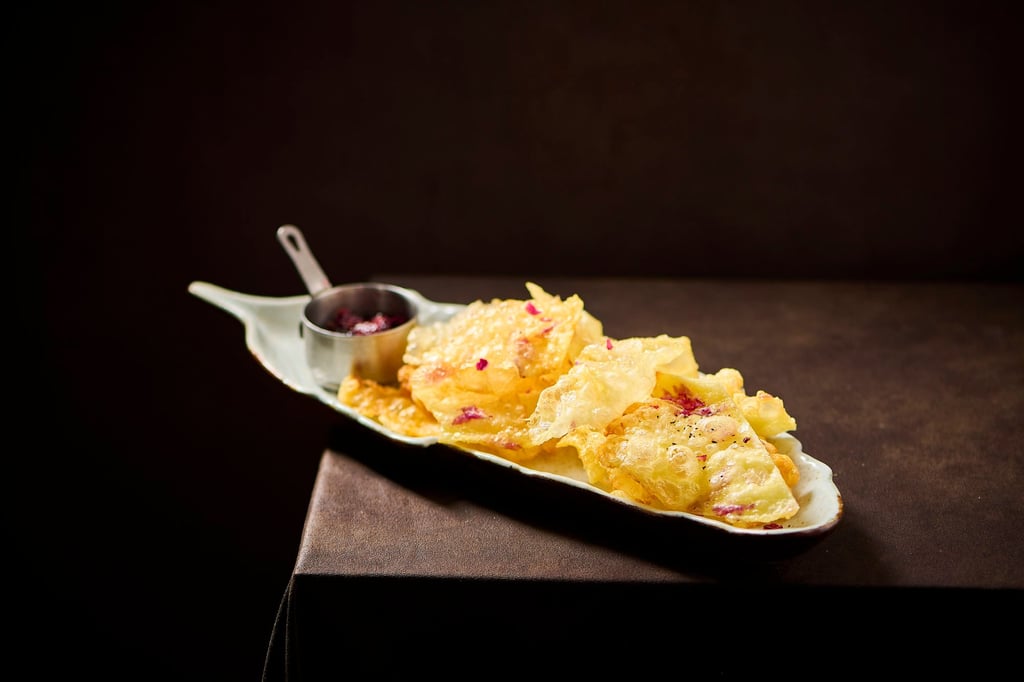 Dali roasted rushan with rose sauce from The Mushroom in Hong Kong. Photo: The Mushroom