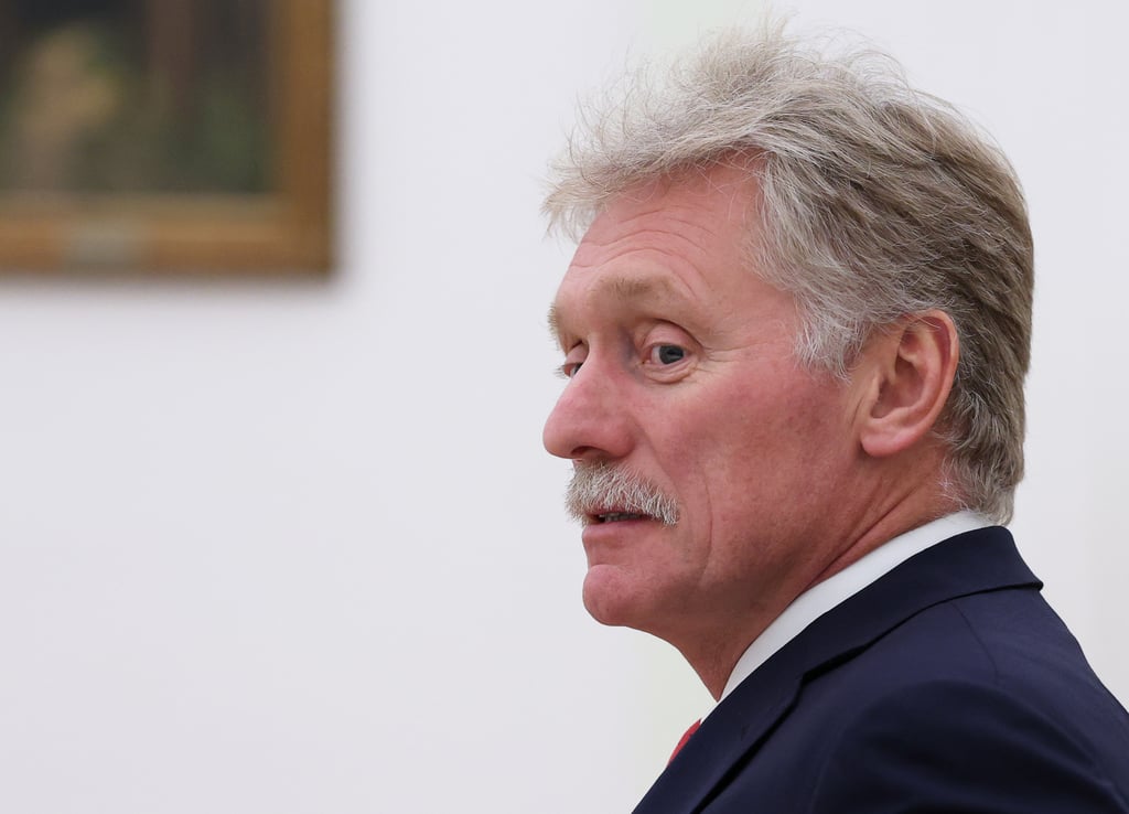 Kremlin spokesman Dmitry Peskov attends a meeting at the Senate Palace of the Kremlin in Moscow on Thursday. Photo: AP