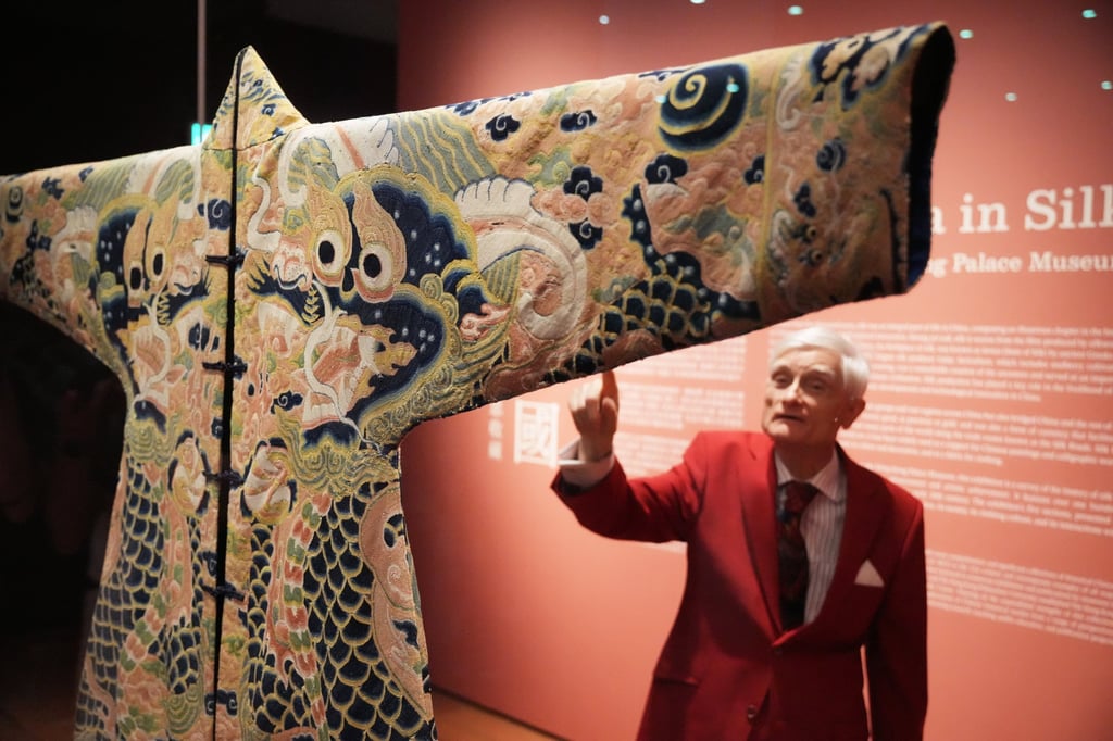 Chris Hall, an accountant based in Hong Kong for almost 50 years, is known for his collection of historical Chinese textiles. Photo: May Tse