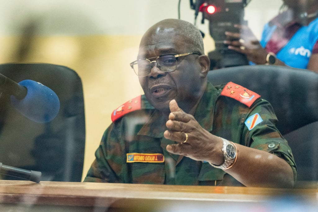 Lieutenant General Mutombo Katalayi, president of the court. Photo: AP