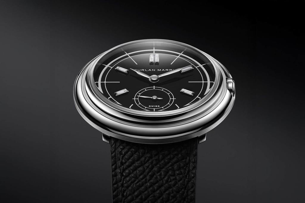 Furlan Marri introduced a version of the Disco Volante with lab-grown diamonds on an onyx dial. Photo: Handout