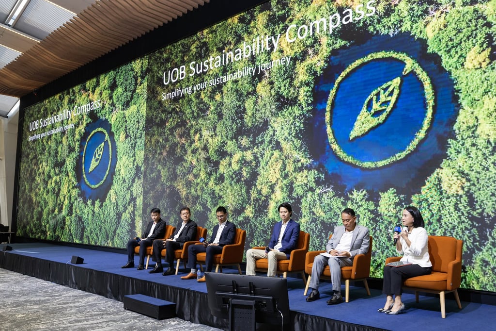 Business leaders and experts shared ESG insights at UOB Thailand’s Sustainability Compass Forums held in March. Photo: UOB
