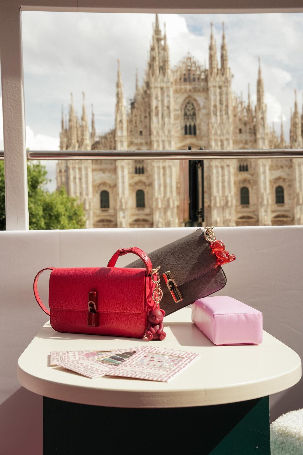 Delicious pinks come to the fore in Furla’s Iride collection. Photo: Handout