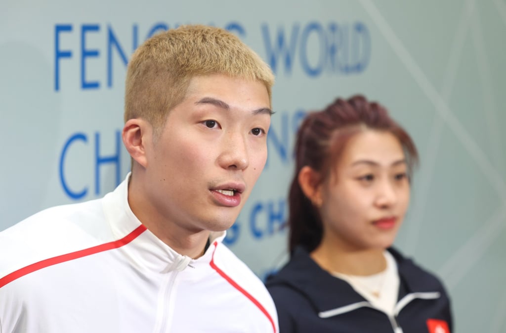 Cheung Ka-long (left) and Kaylin Hsieh said it was rare to compete at the top level at home. Photo: Edmond So Cheung Ka-long (left) and Kaylin Hsieh said it was rare to compete at the top level at home. Photo: Edmond So