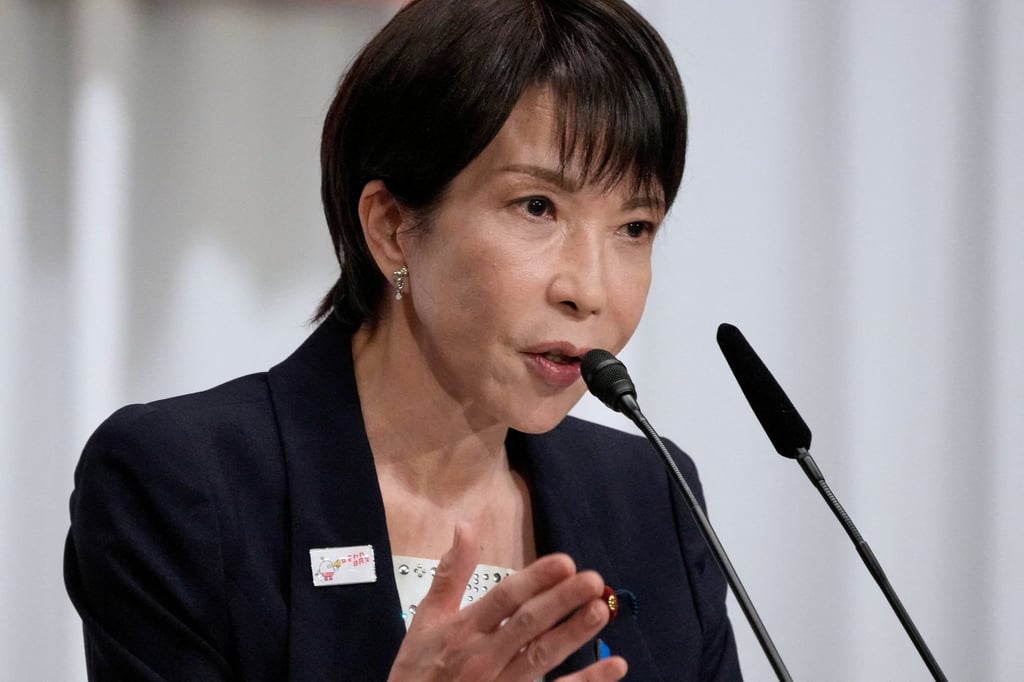 Japan’s former Economic Security Minister Sanae Takaichi is vying to become the country’s first female prime minister. Photo: Reuters
