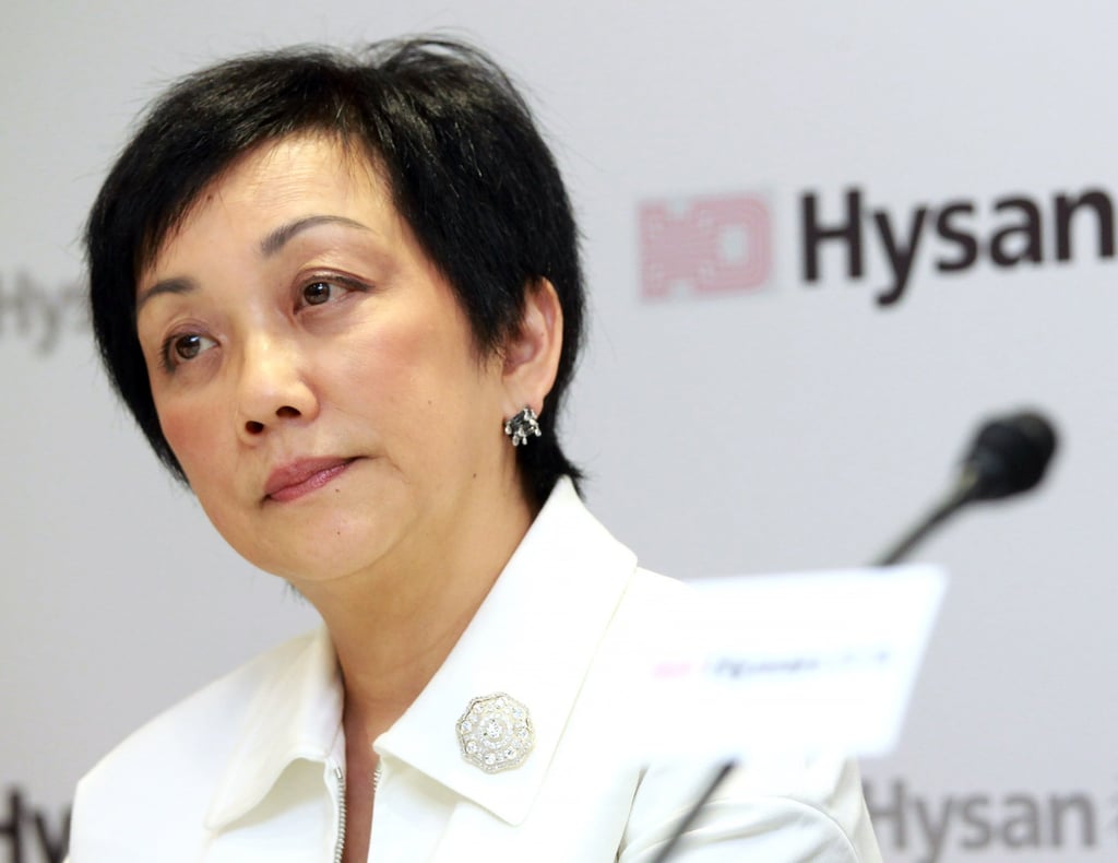 Hysan chairwoman Irene Lee Yun-lien. Photo: May Tse
