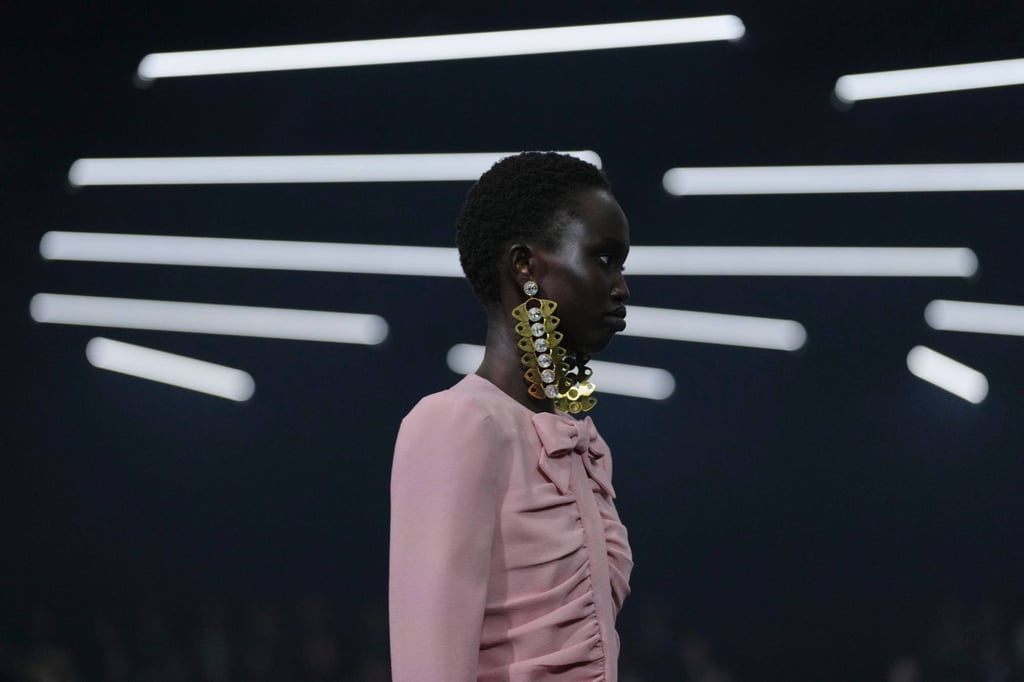 Earrings inspired by fireflies – the theme of the Valentino show. Photo: AP Earrings inspired by fireflies – the theme of the Valentino show. Photo: AP