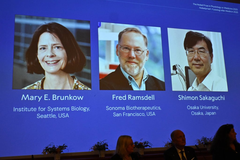 Mary E Brunkow, Fred Ramsdell and Shimon Sakaguchi are awarded this year’s Nobel Prize in Medicine or Physiology. Photo: TT News Agency/Reuters