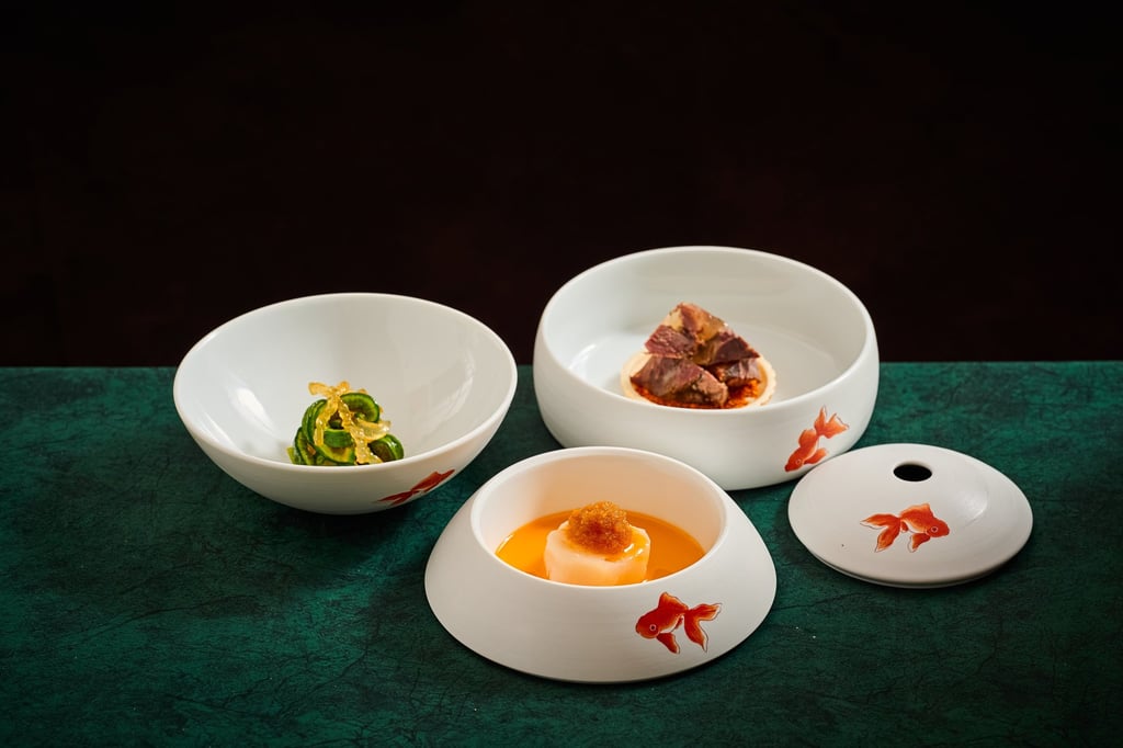 Various dishes from the collaboration dinners at Ming Court. Photo: courtesy of Ming Court, Wan Chai Various dishes from the collaboration dinners at Ming Court. Photo: courtesy of Ming Court, Wan Chai