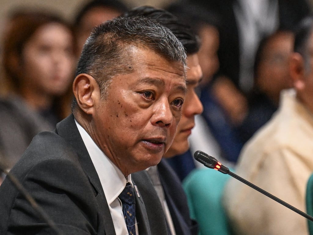Philippine Justice Secretary Jesus Remulla attends a Committee on Foreign Affairs hearing in March following the ICC arrest of former President Rodrigo Duterte in Metro Manila. Photo: AFP