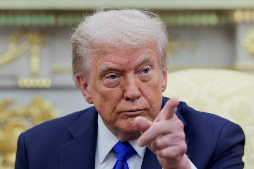 US President Donald Trump on Tuesday. Photo: Reuters