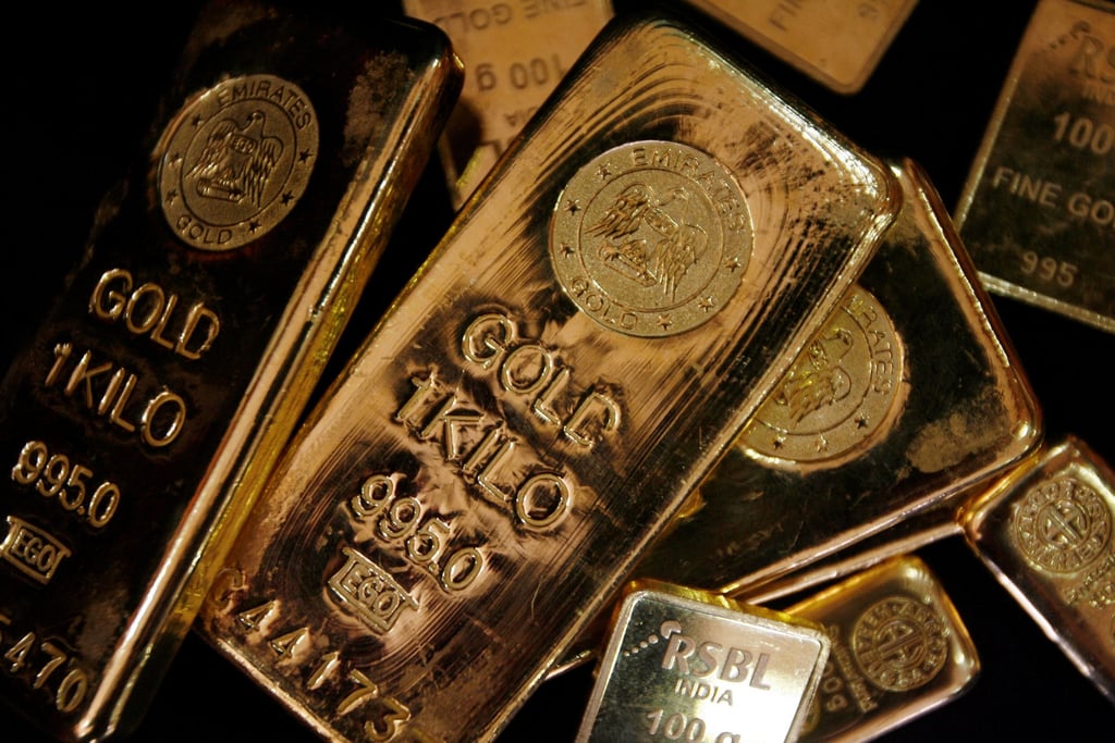 Gold has climbed more than 20 per cent since the end of July to about US$4,000 an ounce. Photo: Reuters