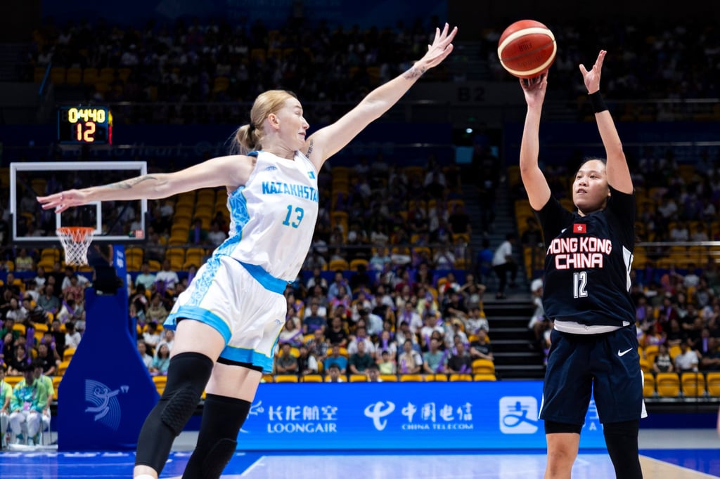 Hong Kong player Yannie Chan (right) is the first Strive Gold Team graduate and the first locally schooled Hong Kong woman to play basketball for an NCAA team. Photo: Brian Ching
