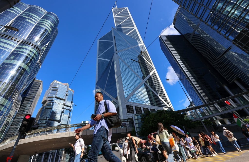 Pedestrians in Hong Kong’s Central district on August 15, 2025. Photo: Jelly Tse