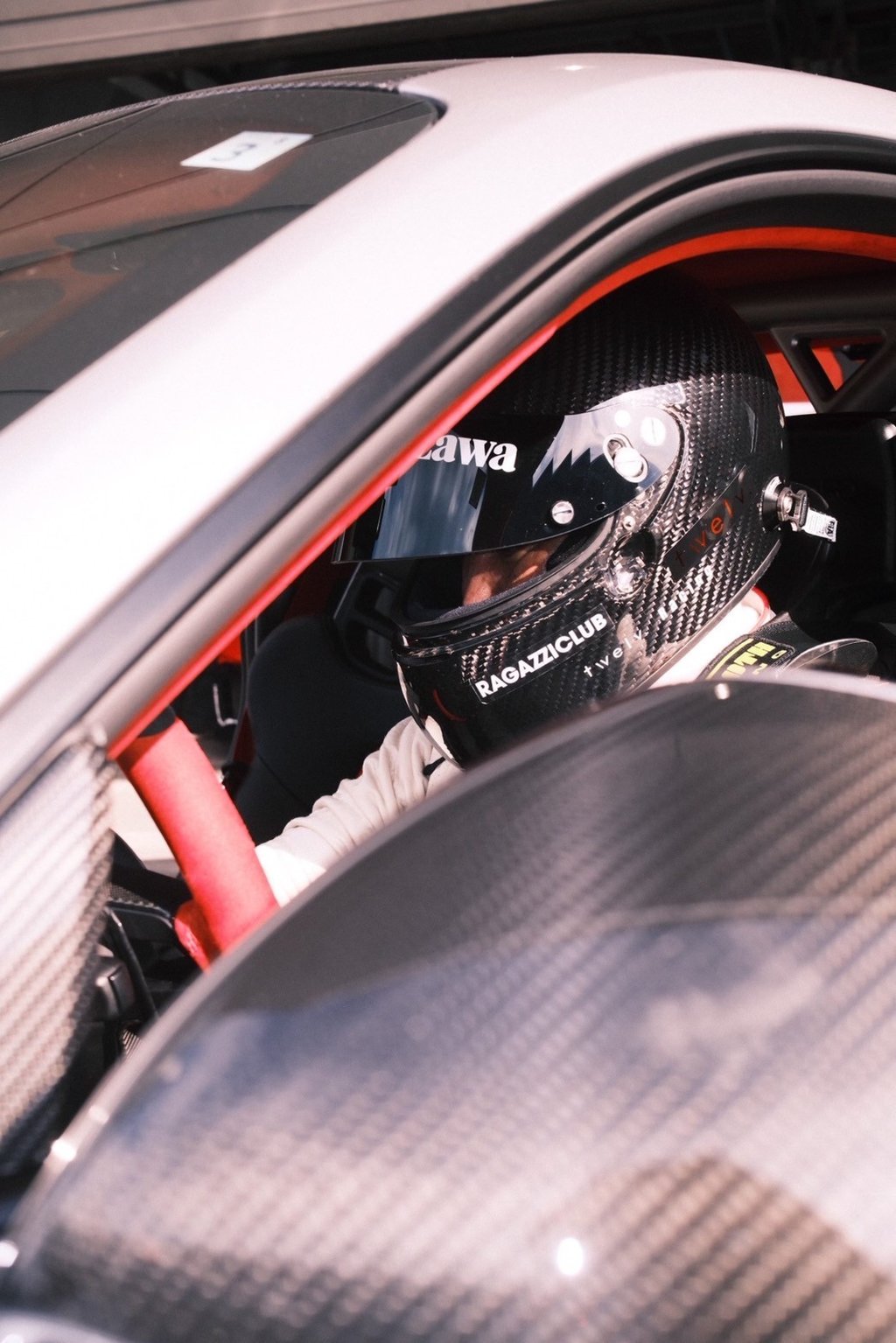 Norihiro Tacamizuma on the Fuji Speedway in the foothills of Mount Fuji. Photo: courtesy Twelv