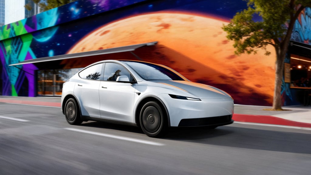 Tesla Motors unveiled the new Model Y standard car on Tuesday. October 7, 2025. Photo: Reuters