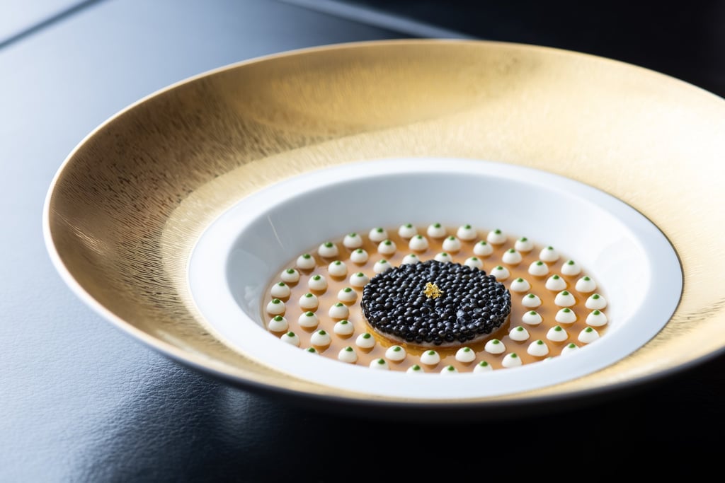 L’Atelier de Joël Robuchon’s signature Le Caviar Impérial de Sologne. Photo: courtesy L’Atelier de Joël Robuchon