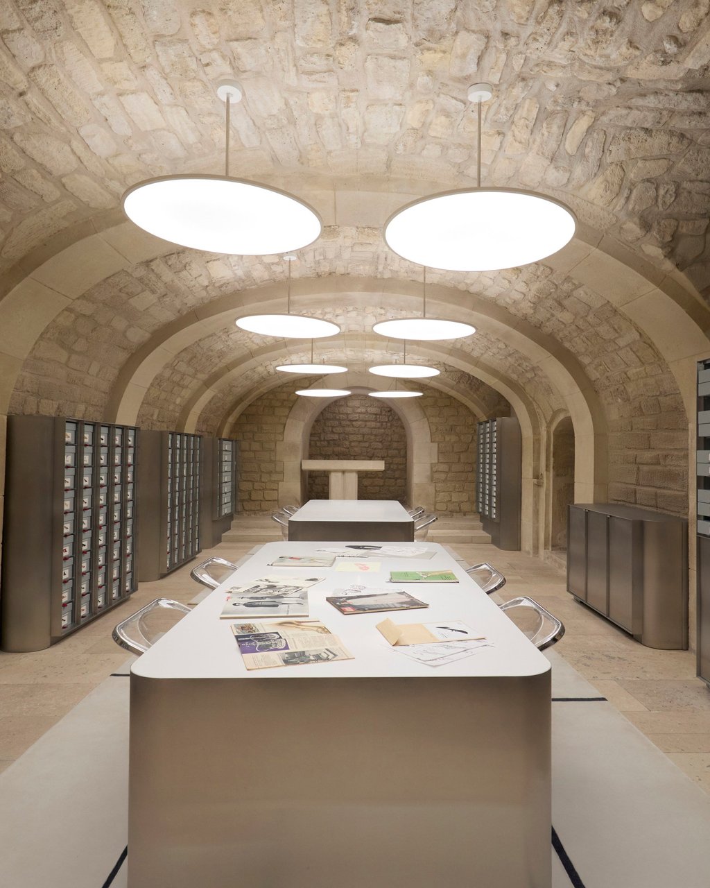 The archives are in a former chapel in the basement of the stunning building. Photo: Handout The archives are in a former chapel in the basement of the stunning building. Photo: Handout
