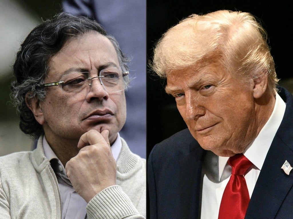 Colombia’s President Gustavo Petro and US President Donald Trump. Photo: AFP Colombia’s President Gustavo Petro and US President Donald Trump. Photo: AFP