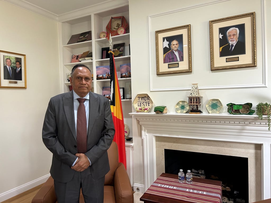 Jose Luis Guterres at the East Timor embassy in Washington, DC, USA. Photo: Khushboo Razdan