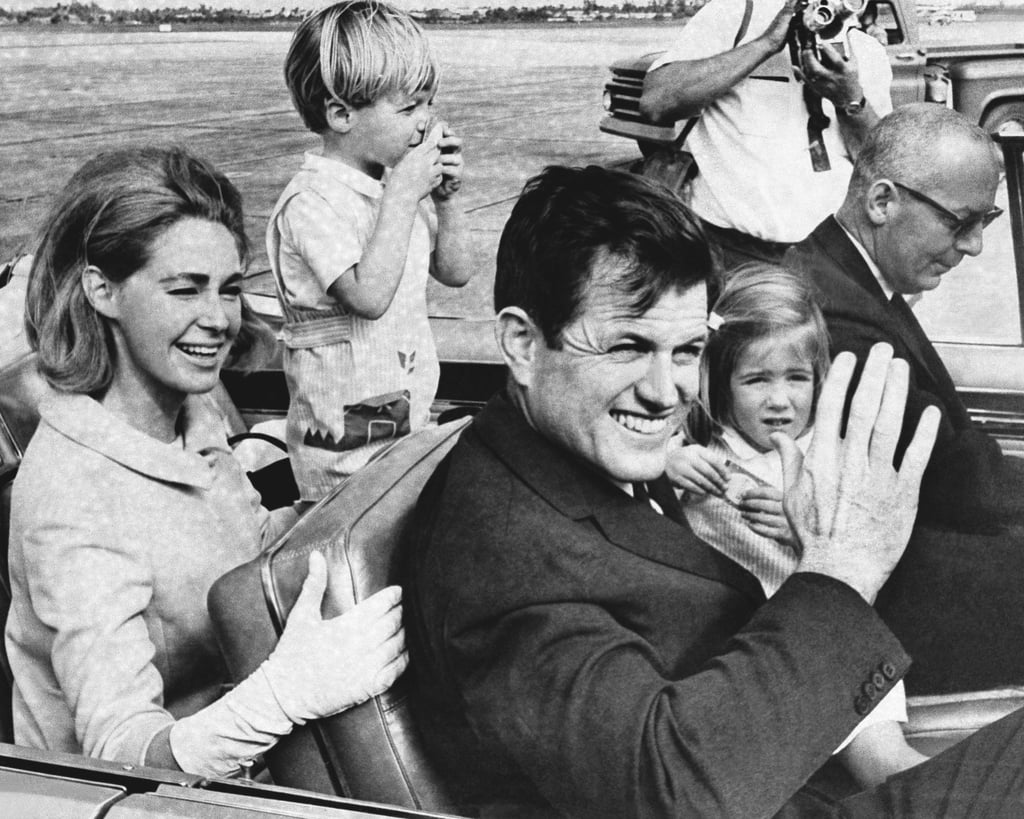 US Senator Edward Kennedy and wife Joan Kennedy leave West Palm Beach airport in December 1964. Photo: AP