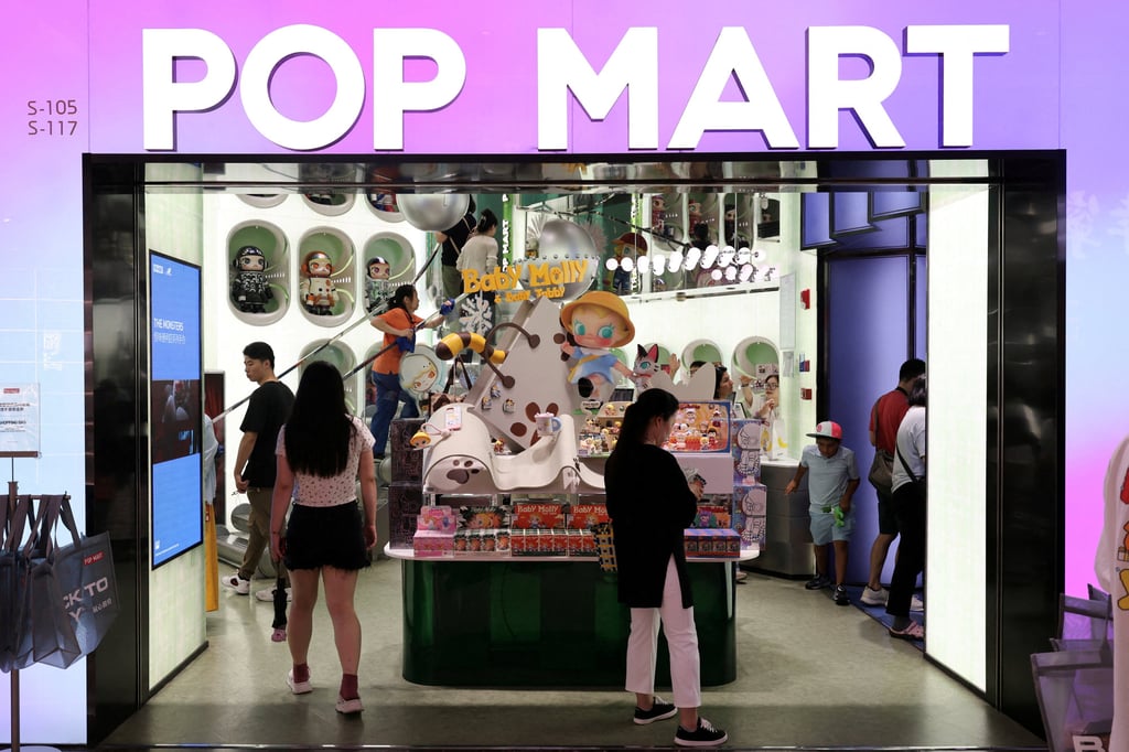 Pop Mart’s shares rose on Friday. Photo: Reuters Pop Mart’s shares rose on Friday. Photo: Reuters