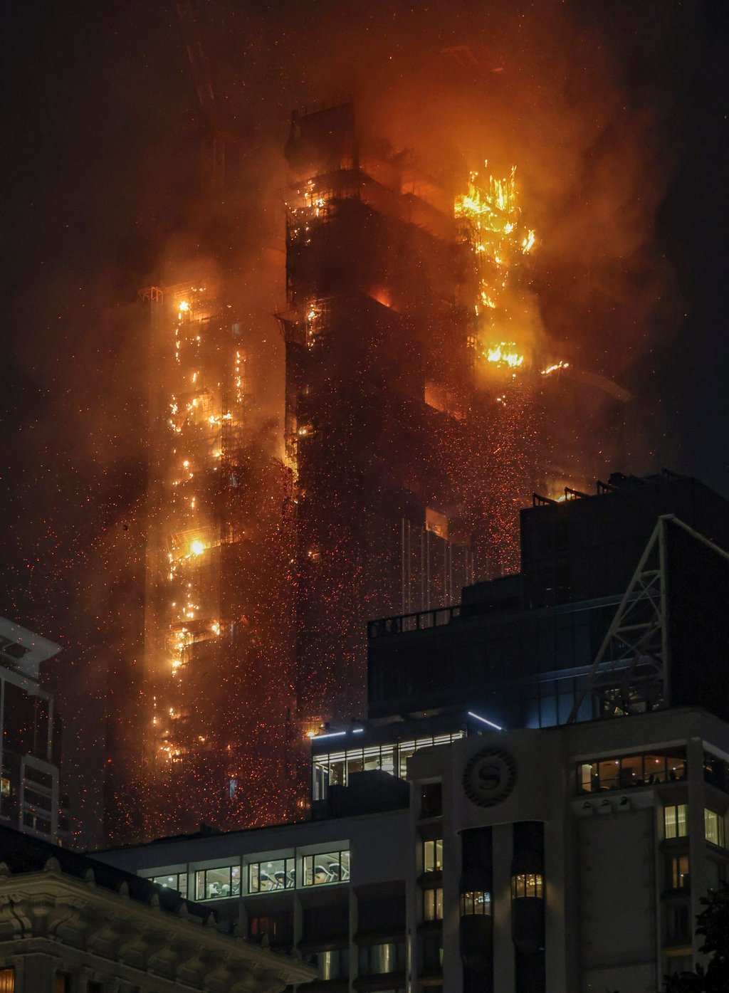 During construction in March 2023, a blaze devastated the partially built Kimpton Tsim Sha Tsui development. Photo: Edmond So During construction in March 2023, a blaze devastated the partially built Kimpton Tsim Sha Tsui development. Photo: Edmond So