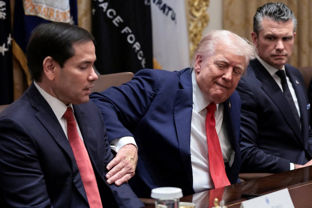 US President Donald Trump and Secretary of State Marco Rubio at the White House on Thursday. Photo: Reuters US President Donald Trump and Secretary of State Marco Rubio at the White House on Thursday. Photo: Reuters