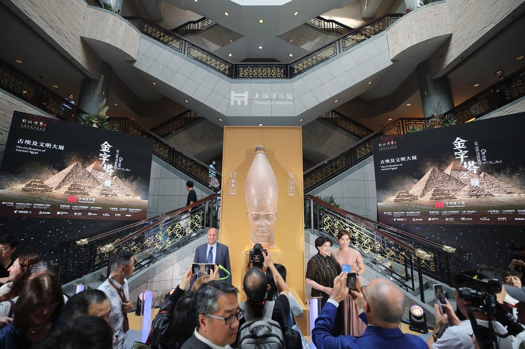Guests attend the exhibition’s opening ceremony in Shanghai on July 17, 2024. The exhibition ran until August this year. Photo: China News Service/VCG via Getty Images