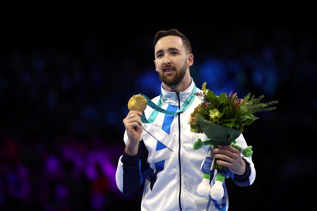 Israel’s Artem Dolgopyat won gold at the 2023 world championships in Belgium. Photo: Reuters Israel’s Artem Dolgopyat won gold at the 2023 world championships in Belgium. Photo: Reuters