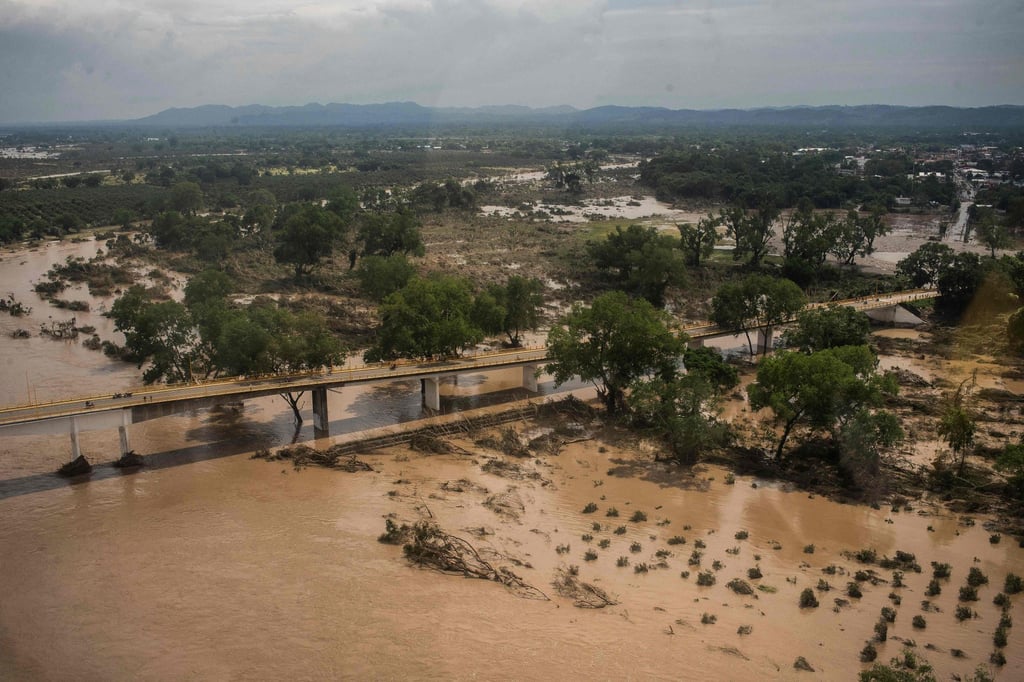 The Cazones River overflowing in Veracruz state, Mexico. Photo: AFP The Cazones River overflowing in Veracruz state, Mexico. Photo: AFP