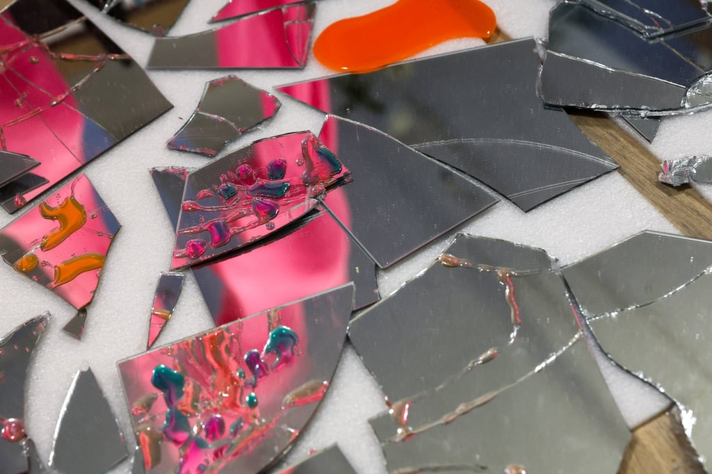 Some of Chan’s art at her studio. Photo: Edmond So Some of Chan’s art at her studio. Photo: Edmond So