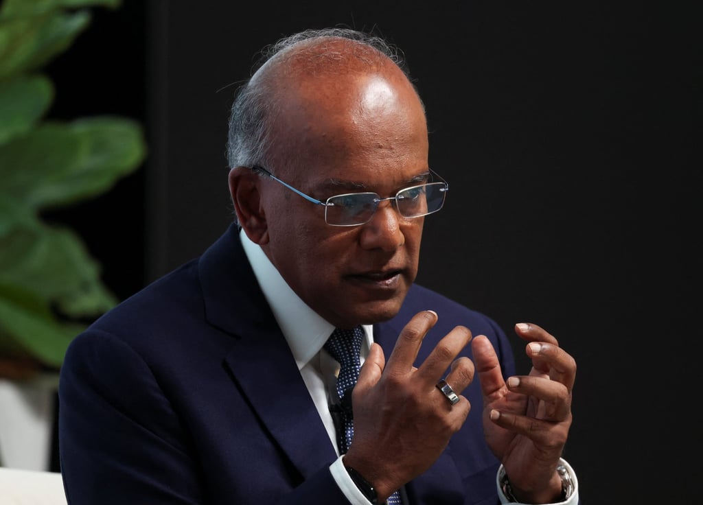 Singapore’s Coordinating Minister for National Security K. Shanmugam speaks at the Reuters NEXT Asia summit in Singapore in July. He speaks out against voting for political candidates along racial and religious lines in parliament on Tuesday. Photo: Reuters Singapore’s Coordinating Minister for National Security K. Shanmugam speaks at the Reuters NEXT Asia summit in Singapore in July. He speaks out against voting for political candidates along racial and religious lines in parliament on Tuesday. Photo: Reuters