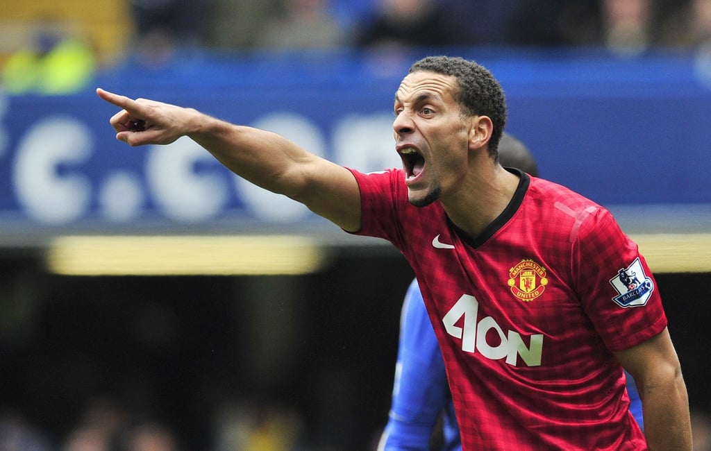 Rio Ferdinand bellows out orders during a 2013 FA Cup tie for Manchester United against Chelsea. Photo: AFP Photo