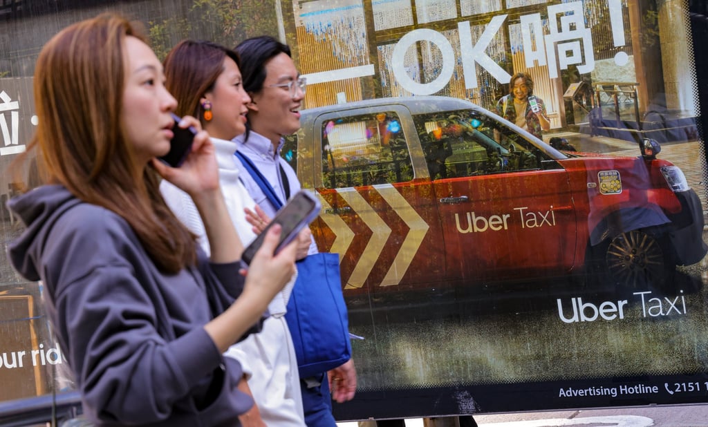 A spokesman for Uber Hong Kong said the bill’s passage “marks a significant milestone in integrating ridesharing into the city’s transport system and ensuring riders and drivers benefit from clear rules”. Photo: Jelly Tse A spokesman for Uber Hong Kong said the bill’s passage “marks a significant milestone in integrating ridesharing into the city’s transport system and ensuring riders and drivers benefit from clear rules”. Photo: Jelly Tse