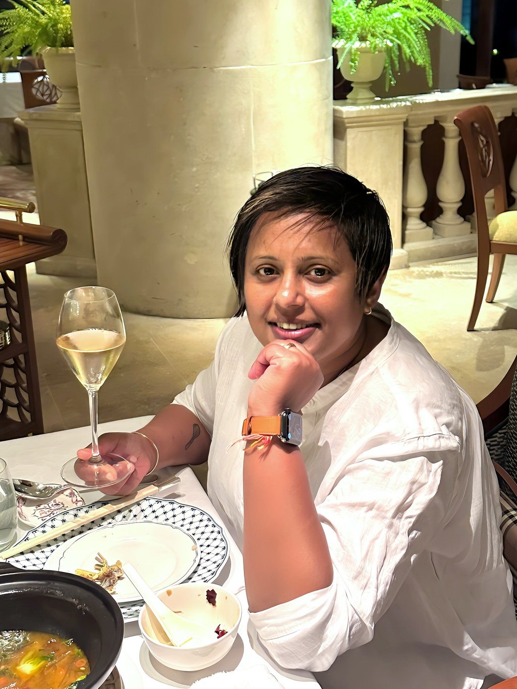 Smita Grosse eats dinner at One Harbour Road in Wan Chai. Photo: Smita Grosse