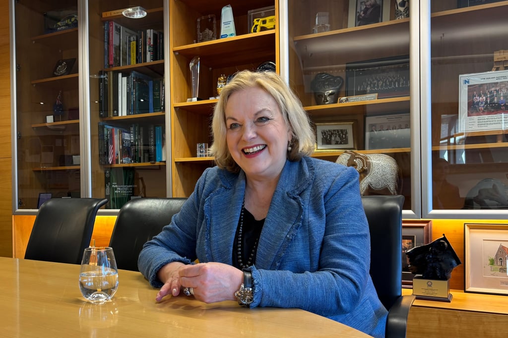 New Zealand’s Defence Minister Judith Collins speaks at her parliamentary office in Wellington, New Zealand, on Wednesday. Photo: AP New Zealand’s Defence Minister Judith Collins speaks at her parliamentary office in Wellington, New Zealand, on Wednesday. Photo: AP