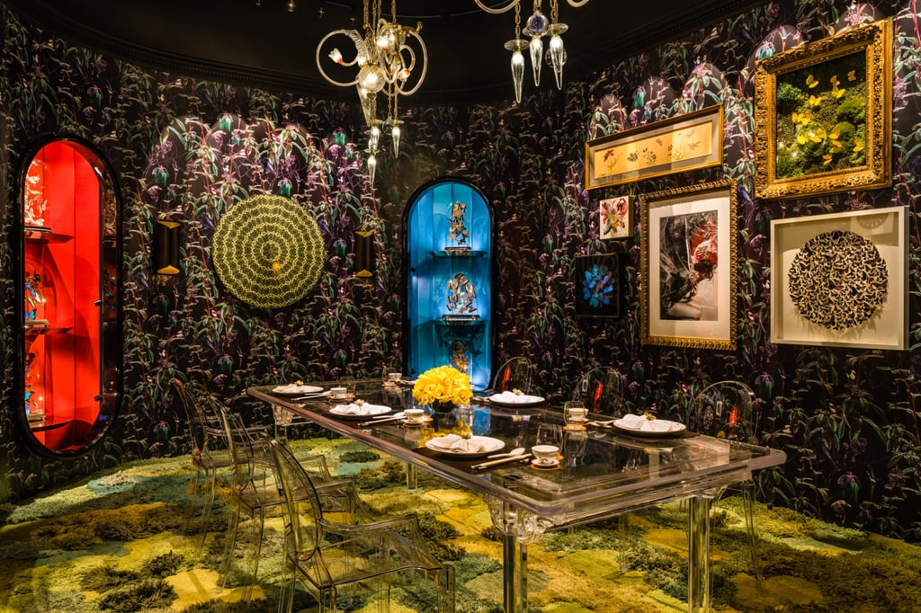 Each of the five private dining rooms at Palace Garden is uniquely themed, showcasing decor that includes rare and specially sourced antiques from around the world.