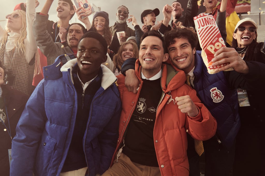 The Hilfiger Racing Club campaign also stars actor Nicholas Hoult (centre). Photo: Handout The Hilfiger Racing Club campaign also stars actor Nicholas Hoult (centre). Photo: Handout