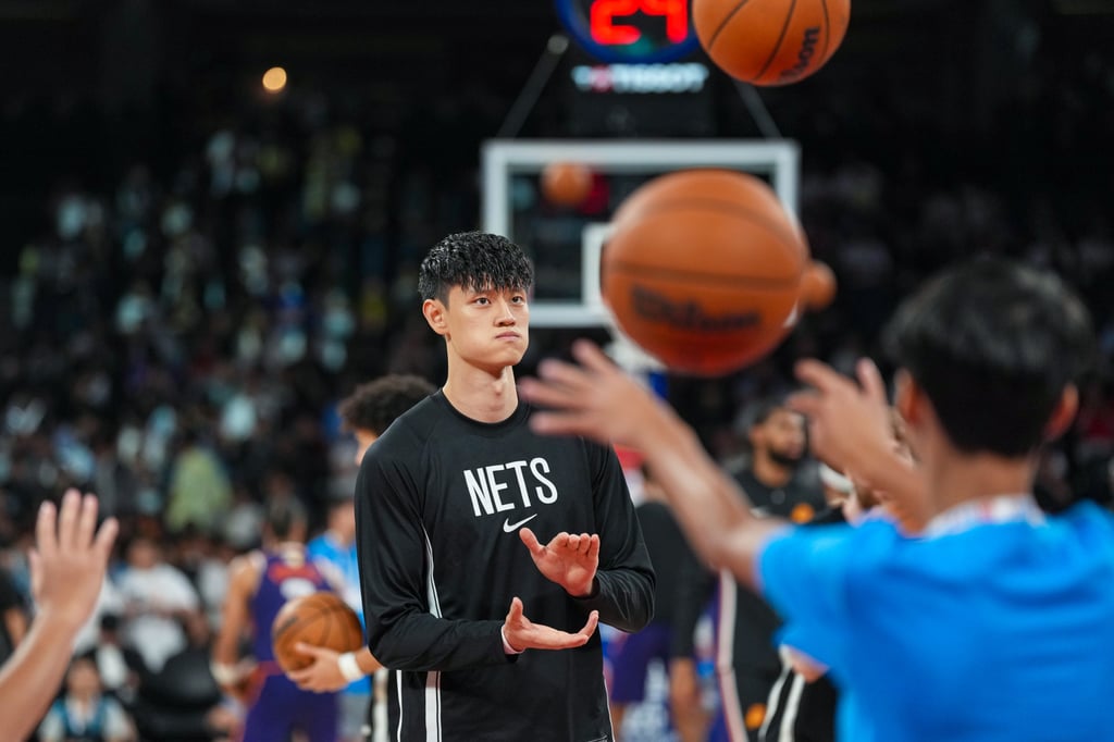 Zeng Fanbo’s contract means he could play in the G League for the Long Island Nets. Photo: Karma Lo Zeng Fanbo’s contract means he could play in the G League for the Long Island Nets. Photo: Karma Lo